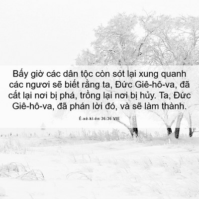 Picture 06 - Ê-xê-ki-ên 36:36 VIE - Bấy giờ các dân tộc còn sót lại xung - Bible Verse Picture