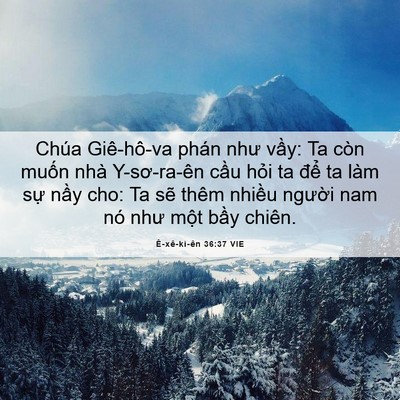 Picture 06 - Ê-xê-ki-ên 36:37 VIE - Chúa Giê-hô-va phán như vầy: Ta còn - Bible Verse Picture