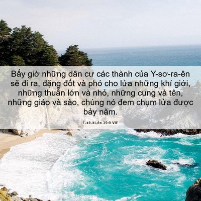 Picture 06 - Ê-xê-ki-ên 39:9 VIE - Bấy giờ những dân cư các thành của - Bible Verse Picture