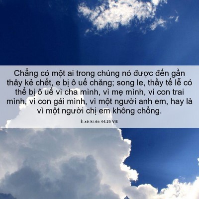 Picture 06 - Ê-xê-ki-ên 44:25 VIE - Chẳng có một ai trong chúng nó được - Bible Verse Picture