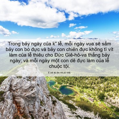 Picture 06 - Ê-xê-ki-ên 45:23 VIE - Trong bảy ngày của k” lễ, mỗi ngày - Bible Verse Picture