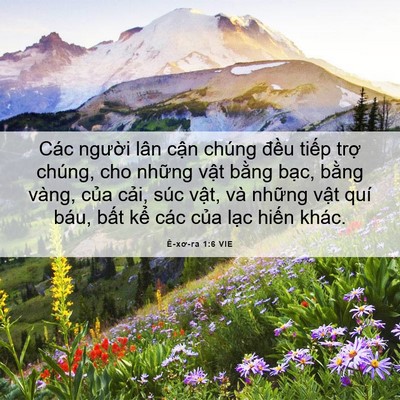 Picture 06 - Ê-xơ-ra 1:6 VIE - Các người lân cận chúng đều tiếp - Bible Verse Picture