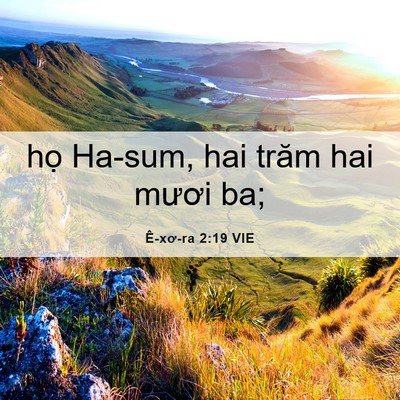 Picture 06 - Ê-xơ-ra 2:19 VIE - họ Ha-sum, hai trăm hai mươi - Bible Verse Picture