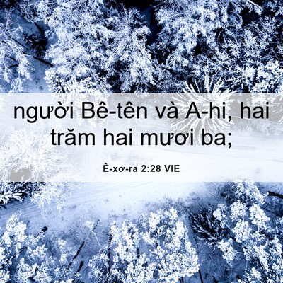 Picture 06 - Ê-xơ-ra 2:28 VIE - người Bê-tên và A-hi, hai trăm hai mươi - Bible Verse Picture
