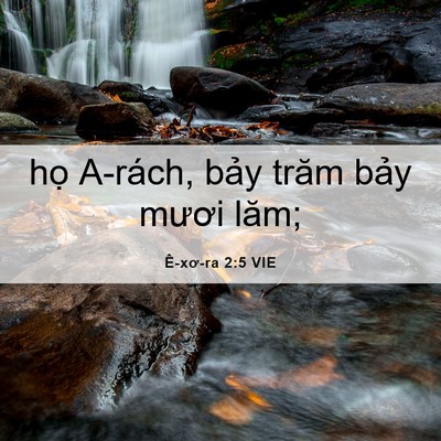 Picture 06 - Ê-xơ-ra 2:5 VIE - họ A-rách, bảy trăm bảy mươi - Bible Verse Picture