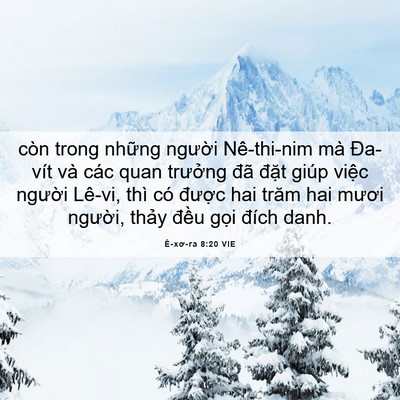 Picture 06 - Ê-xơ-ra 8:20 VIE - còn trong những người Nê-thi-nim mà - Bible Verse Picture
