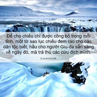 Picture 06 - Ê-xơ-tê 8:13 VIE - Để cho chiếu chỉ được công bố trong - Bible Verse Picture