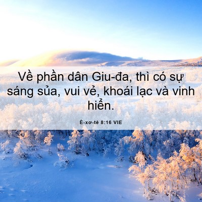 Picture 06 - Ê-xơ-tê 8:16 VIE - Về phần dân Giu-đa, thì có sự sáng - Bible Verse Picture