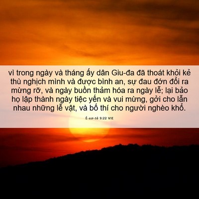 Picture 06 - Ê-xơ-tê 9:22 VIE - vì trong ngày và tháng ấy dân Giu-đa đã - Bible Verse Picture