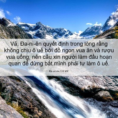 Picture 06 - Ða-ni-ên 1:8 VIE - Vả, Đa-ni-ên quyết định trong lòng - Bible Verse Picture