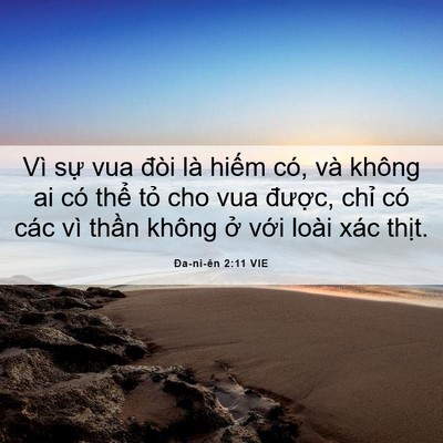 Picture 06 - Ða-ni-ên 2:11 VIE - Vì sự vua đòi là hiếm có, và không ai - Bible Verse Picture