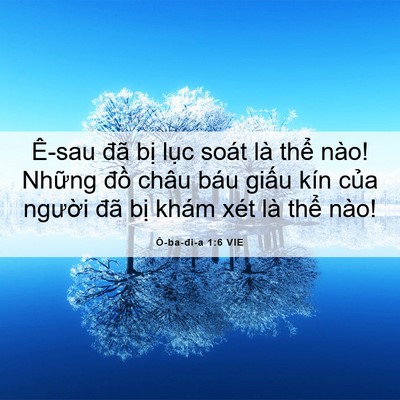 Picture 06 - Ô-ba-đi-a 1:6 VIE - Ê-sau đã bị lục soát là thể nào! - Bible Verse Picture