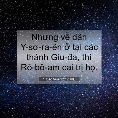 Picture 07 - 1 Các Vua 12:17 VIE - Nhưng về dân Y-sơ-ra-ên ở tại các - Bible Verse Picture