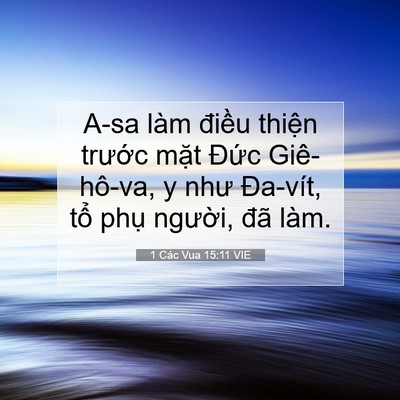 Picture 07 - 1 Các Vua 15:11 VIE - A-sa làm điều thiện trước mặt Đức - Bible Verse Picture