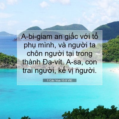 Picture 07 - 1 Các Vua 15:8 VIE - A-bi-giam an giấc với tổ phụ mình, và - Bible Verse Picture