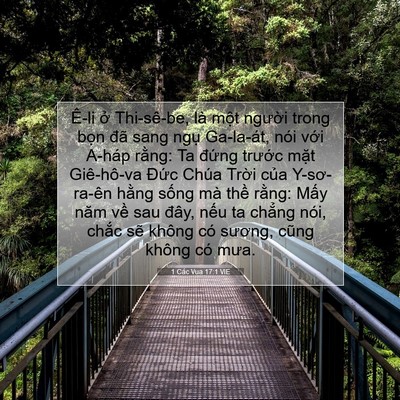 Picture 07 - 1 Các Vua 17:1 VIE - Ê-li ở Thi-sê-be, là một người trong - Bible Verse Picture