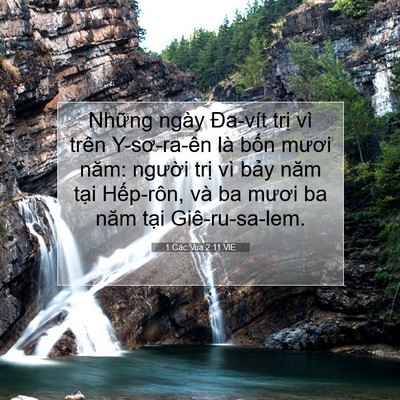 Picture 07 - 1 Các Vua 2:11 VIE - Những ngày Đa-vít trị vì trên - Bible Verse Picture