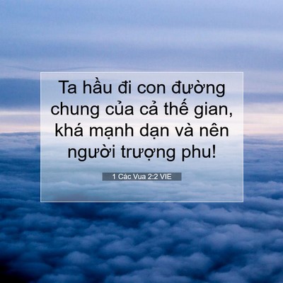 Picture 07 - 1 Các Vua 2:2 VIE - Ta hầu đi con đường chung của cả thế - Bible Verse Picture