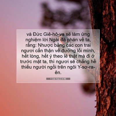 Picture 07 - 1 Các Vua 2:4 VIE - và Đức Giê-hô-va sẽ làm ứng nghiệm - Bible Verse Picture