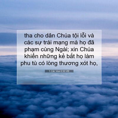 Picture 07 - 1 Các Vua 8:50 VIE - tha cho dân Chúa tội lỗi và các sự - Bible Verse Picture
