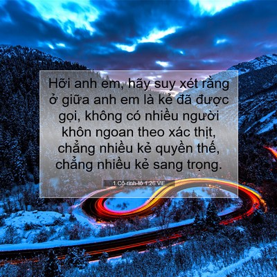 Picture 07 - 1 Cô-rinh-tô 1:26 VIE - Hỡi anh em, hãy suy xét rằng ở giữa anh - Bible Verse Picture