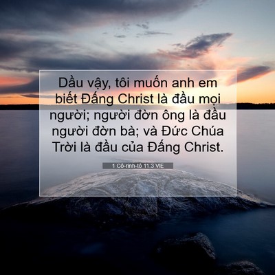 Picture 07 - 1 Cô-rinh-tô 11:3 VIE - Dầu vậy, tôi muốn anh em biết Đấng - Bible Verse Picture