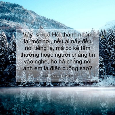 Picture 07 - 1 Cô-rinh-tô 14:23 VIE - Vậy, khi cả Hội thánh nhóm lại một - Bible Verse Picture