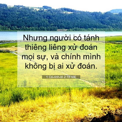 Picture 07 - 1 Cô-rinh-tô 2:15 VIE - Nhưng người có tánh thiêng liêng xử - Bible Verse Picture