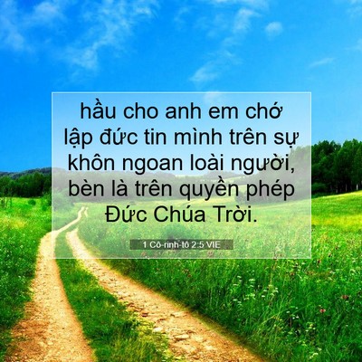 Picture 07 - 1 Cô-rinh-tô 2:5 VIE - hầu cho anh em chớ lập đức tin mình - Bible Verse Picture