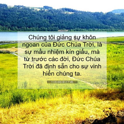 Picture 07 - 1 Cô-rinh-tô 2:7 VIE - Chúng tôi giảng sự khôn ngoan của Đức - Bible Verse Picture