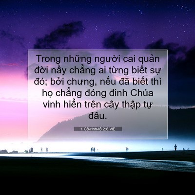 Picture 07 - 1 Cô-rinh-tô 2:8 VIE - Trong những người cai quản đời nầy - Bible Verse Picture