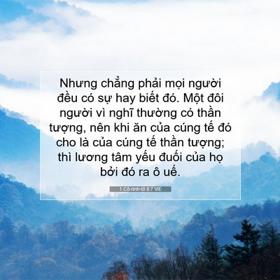 Picture 07 - 1 Cô-rinh-tô 8:7 VIE - Nhưng chẳng phải mọi người đều có - Bible Verse Picture