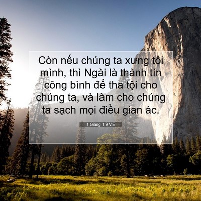 Picture 07 - 1 Giăng 1:9 VIE - Còn nếu chúng ta xưng tội mình, thì - Bible Verse Picture