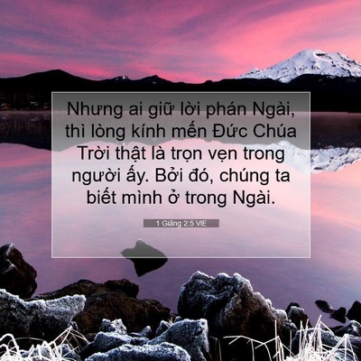 Picture 07 - 1 Giăng 2:5 VIE - Nhưng ai giữ lời phán Ngài, thì lòng - Bible Verse Picture
