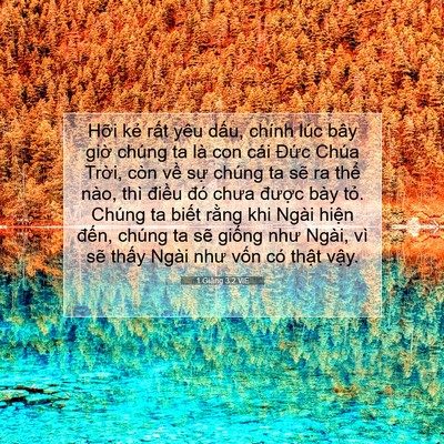 Picture 07 - 1 Giăng 3:2 VIE - Hỡi kẻ rất yêu dấu, chính lúc bây - Bible Verse Picture