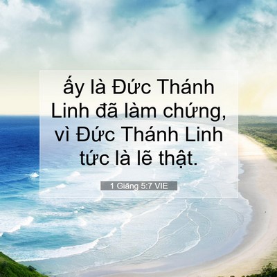 Picture 07 - 1 Giăng 5:7 VIE - ấy là Đức Thánh Linh đã làm chứng, - Bible Verse Picture
