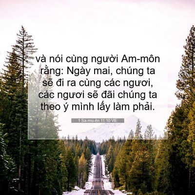 Picture 07 - 1 Sa-mu-ên 11:10 VIE - và nói cùng người Am-môn rằng: Ngày - Bible Verse Picture