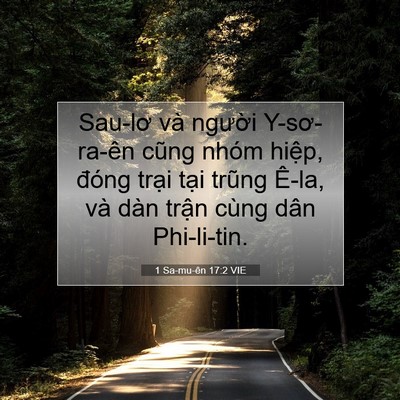 Picture 07 - 1 Sa-mu-ên 17:2 VIE - Sau-lơ và người Y-sơ-ra-ên cũng nhóm - Bible Verse Picture