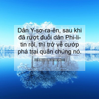 Picture 07 - 1 Sa-mu-ên 17:53 VIE - Dân Y-sơ-ra-ên, sau khi đã rượt đuổi - Bible Verse Picture