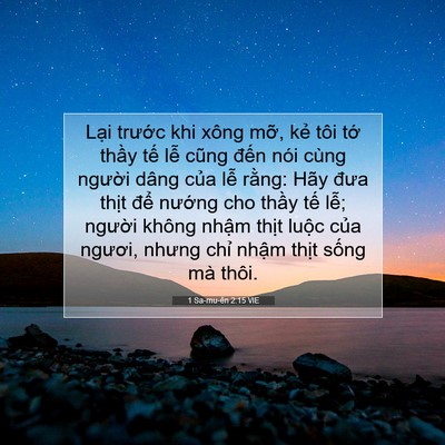 Picture 07 - 1 Sa-mu-ên 2:15 VIE - Lại trước khi xông mỡ, kẻ tôi tớ - Bible Verse Picture