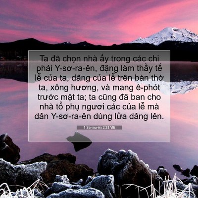 Picture 07 - 1 Sa-mu-ên 2:28 VIE - Ta đã chọn nhà ấy trong các chi phái - Bible Verse Picture