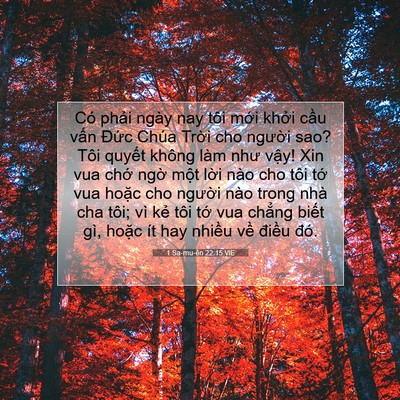 Picture 07 - 1 Sa-mu-ên 22:15 VIE - Có phải ngày nay tôi mới khởi cầu - Bible Verse Picture