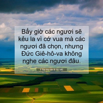 Picture 07 - 1 Sa-mu-ên 8:18 VIE - Bấy giờ các ngươi sẽ kêu la vì cớ - Bible Verse Picture