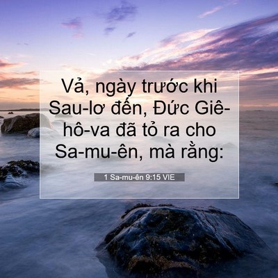 Picture 07 - 1 Sa-mu-ên 9:15 VIE - Vả, ngày trước khi Sau-lơ đến, Đức - Bible Verse Picture