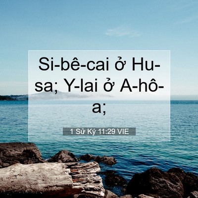 Picture 07 - 1 Sử Ký 11:29 VIE - Si-bê-cai ở Hu-sa; Y-lai ở - Bible Verse Picture