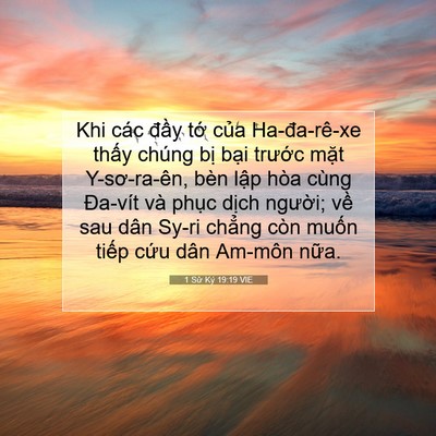 Picture 07 - 1 Sử Ký 19:19 VIE - Khi các đầy tớ của Ha-đa-rê-xe thấy - Bible Verse Picture