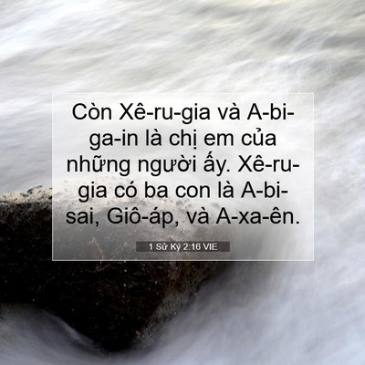 Picture 07 - 1 Sử Ký 2:16 VIE - Còn Xê-ru-gia và A-bi-ga-in là chị em của - Bible Verse Picture