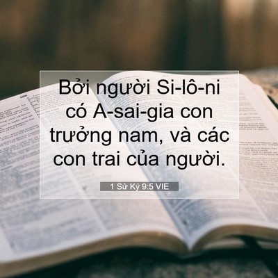 Picture 07 - 1 Sử Ký 9:5 VIE - Bởi người Si-lô-ni có A-sai-gia con - Bible Verse Picture