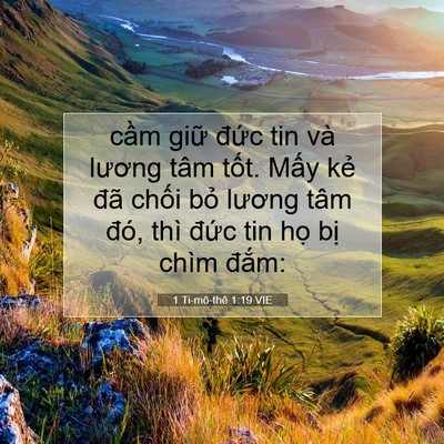 Picture 07 - 1 Ti-mô-thê 1:19 VIE - cầm giữ đức tin và lương tâm tốt. - Bible Verse Picture