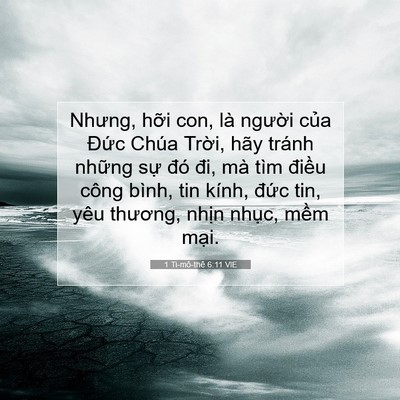 Picture 07 - 1 Ti-mô-thê 6:11 VIE - Nhưng, hỡi con, là người của Đức - Bible Verse Picture